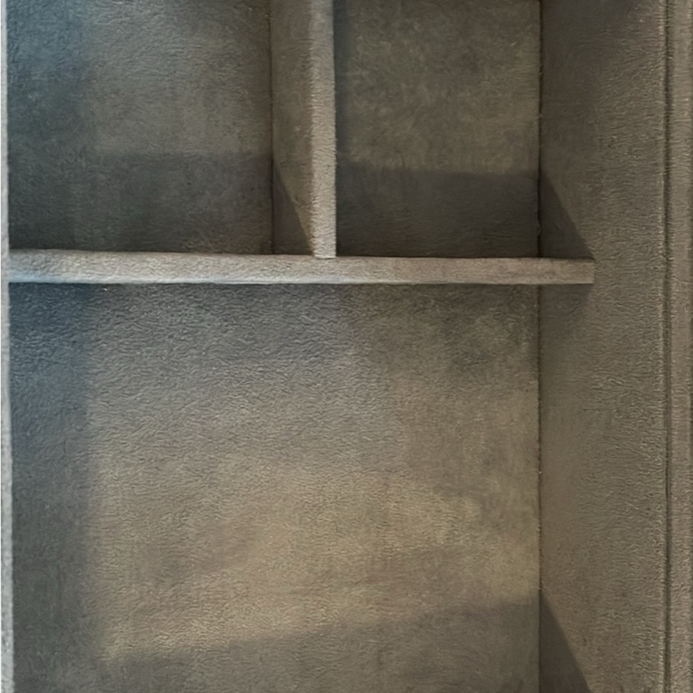 Gray Textured Shelf